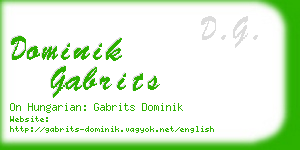 dominik gabrits business card